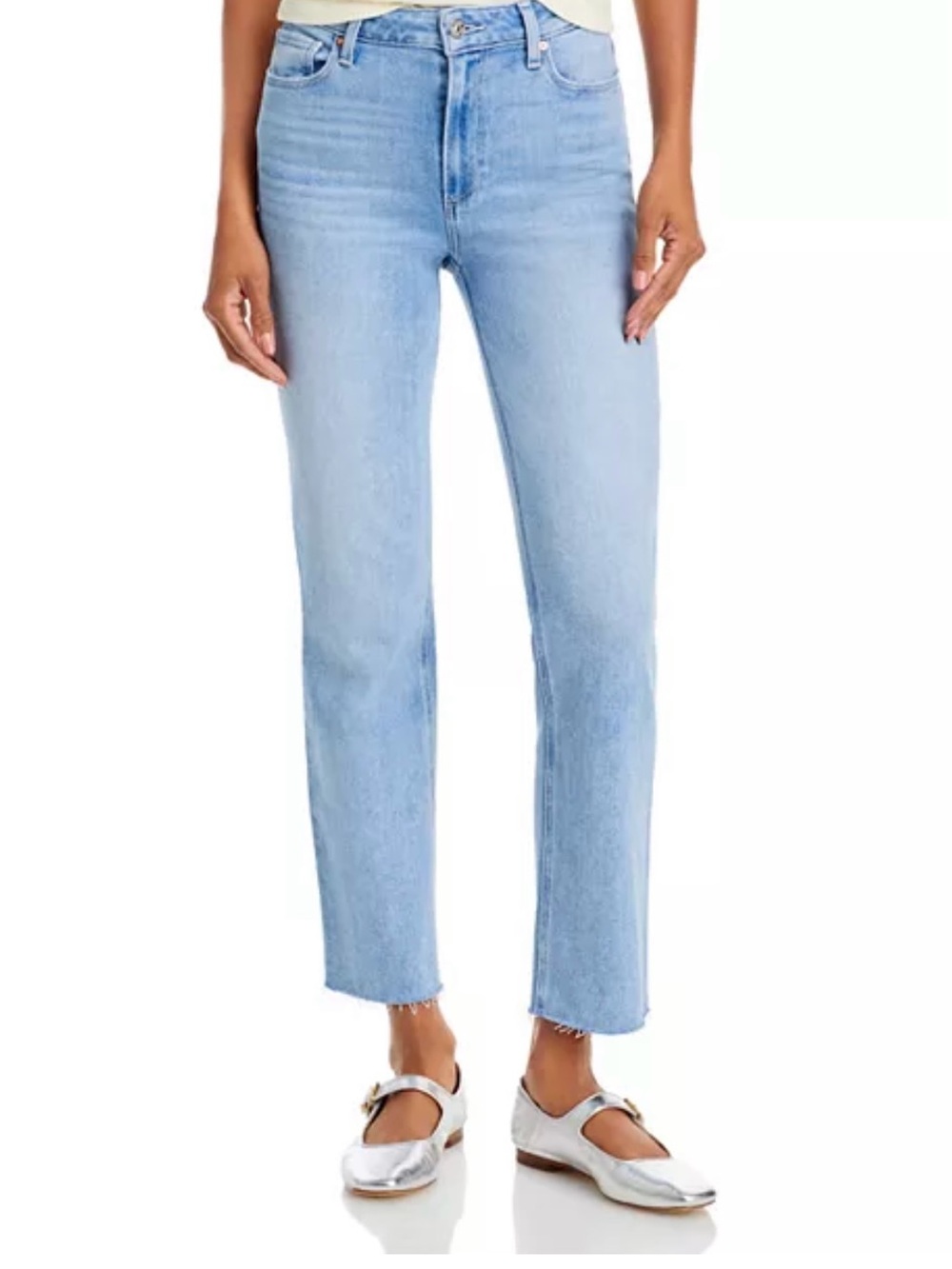 PAIGE Cindy Light Blue Straight Leg Jeans Size 26